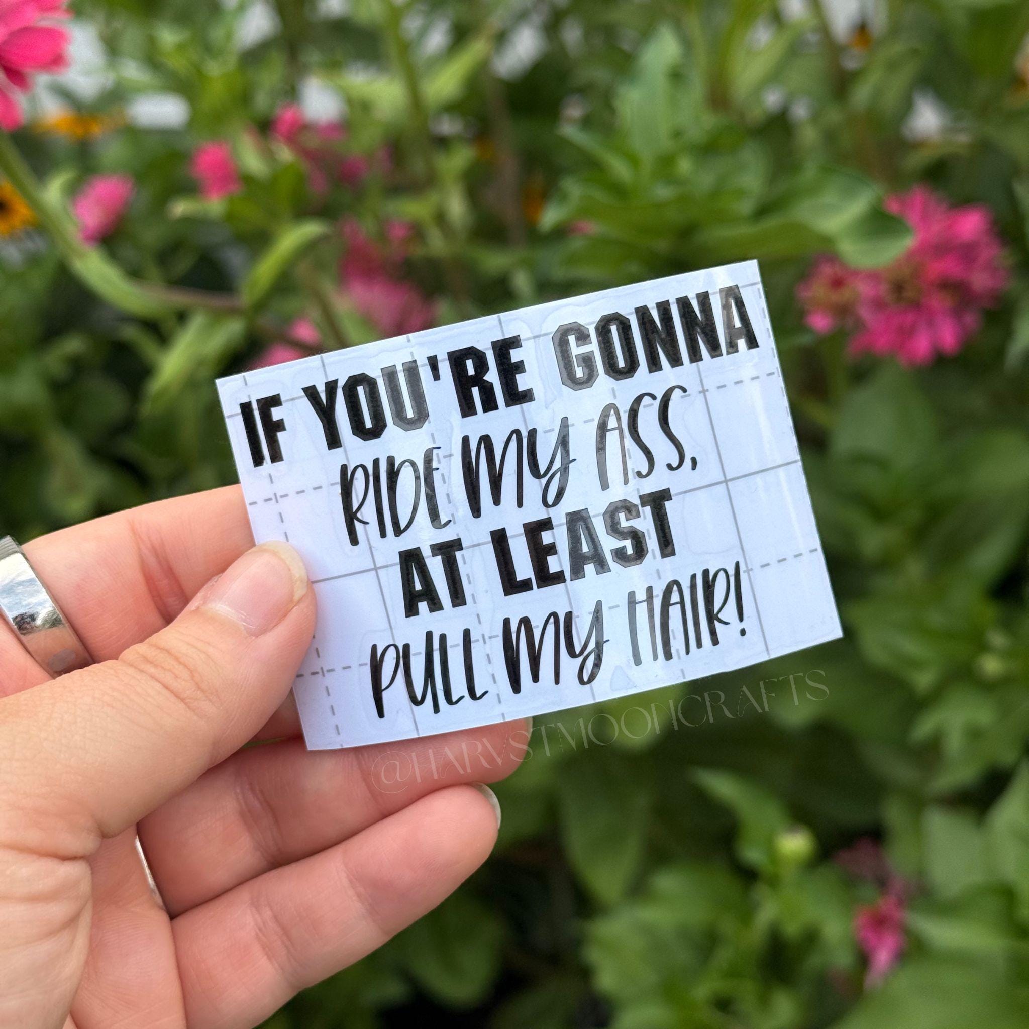 If Youre Gonna Ride My Ass Vinyl Car Decal
