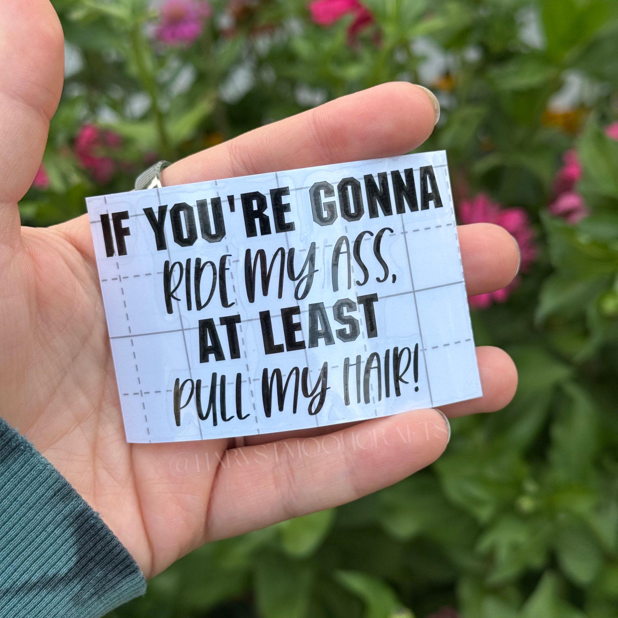 If Youre Gonna Ride My Ass Vinyl Car Decal