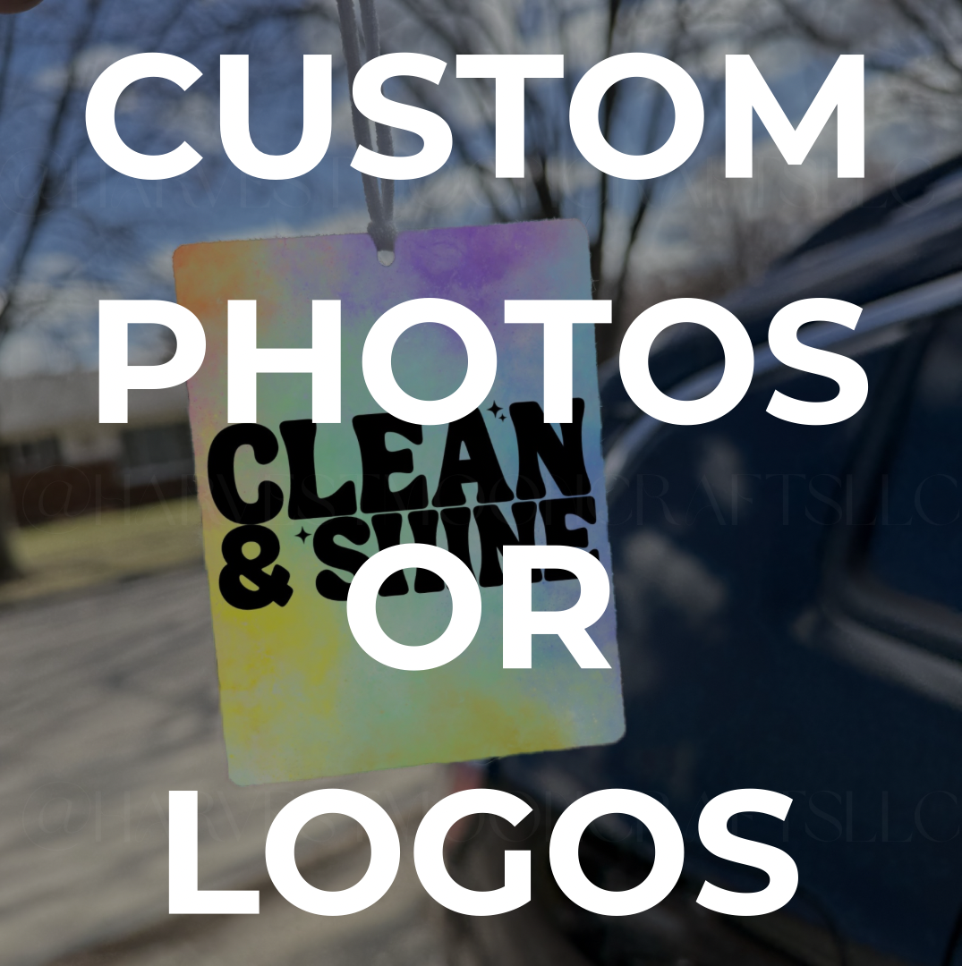 Custom Photo or Logo Felt Car Air Freshener