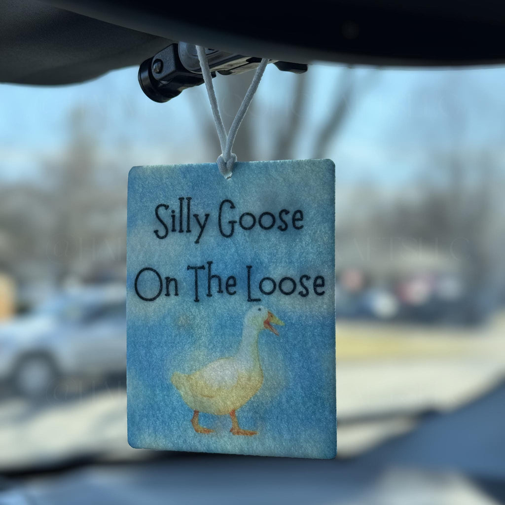 Silly Goose On The Loose Felt Car Air Freshener